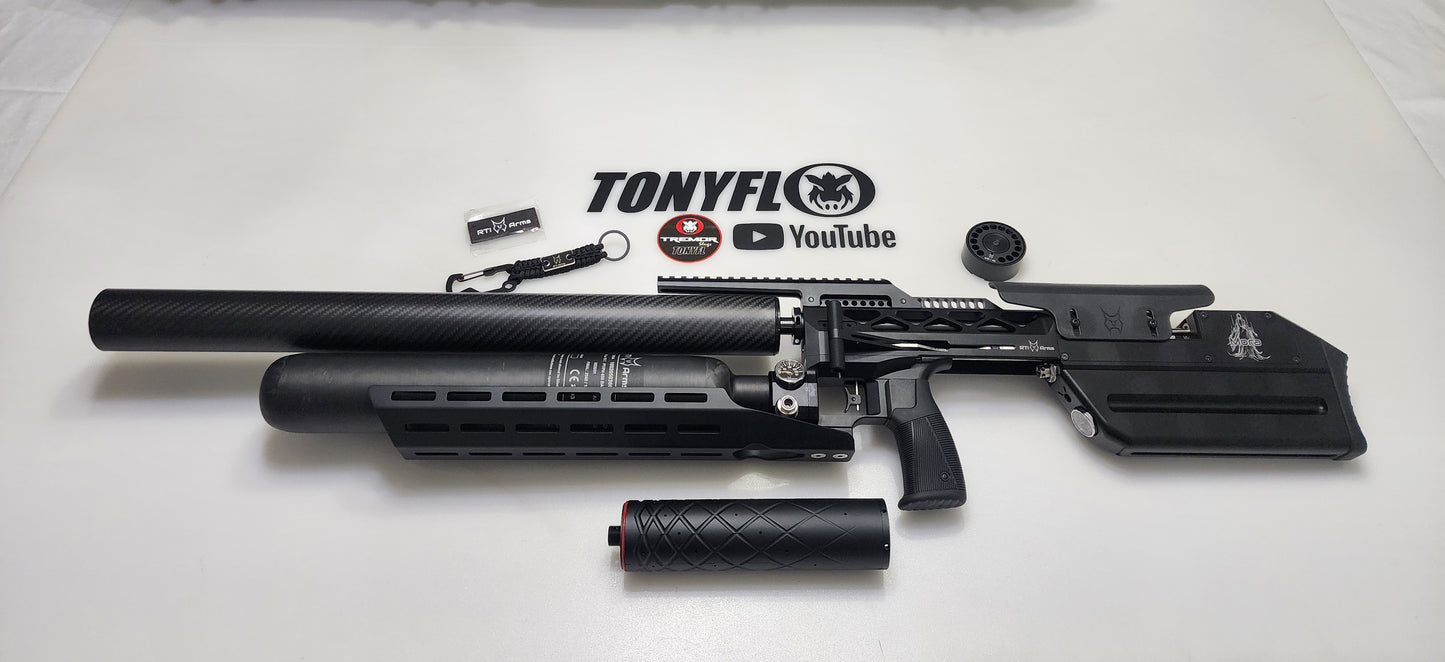 RTI ARMS MORA SNIPER .25 (6.35)  700mm barrel 700cc CARBON  FIBER BOTTLE 2026 Models