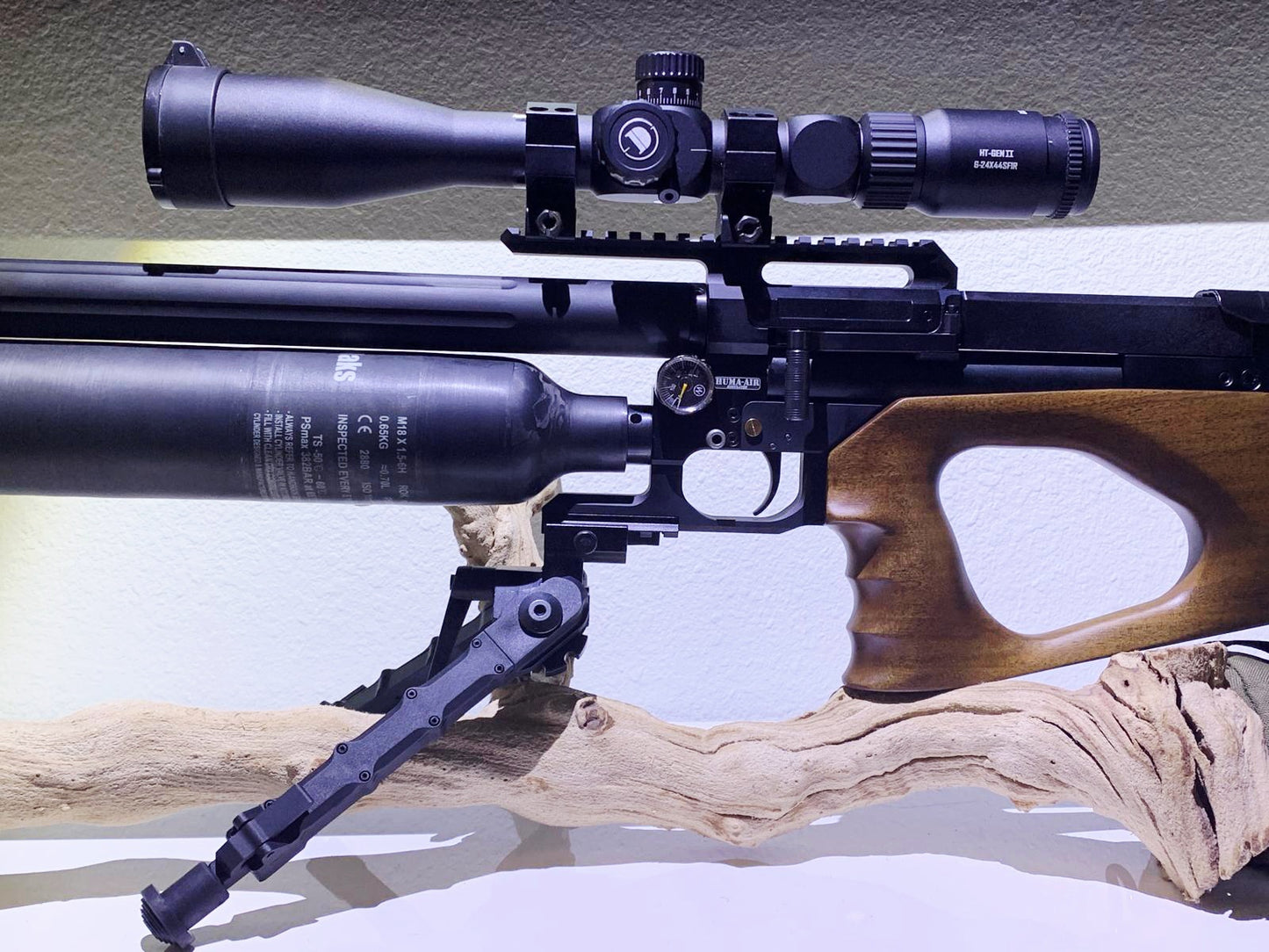 AirMaks KRAIT X LITE HP 6.35 - .25 CALIBER 700mm Barrel 700CC CARBON FIBER BOTTLE