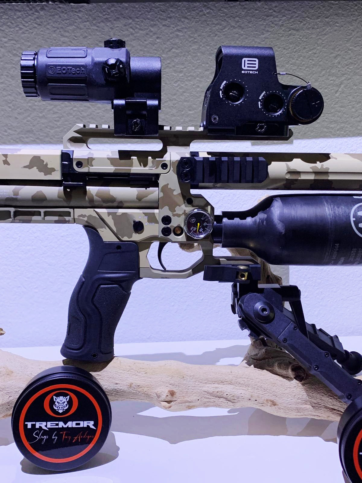 AIRMAKS KRAIT X HP 7.62 - .30 CALIBER DESERT CAMO 700CC CARBON FIBER BOTTLE