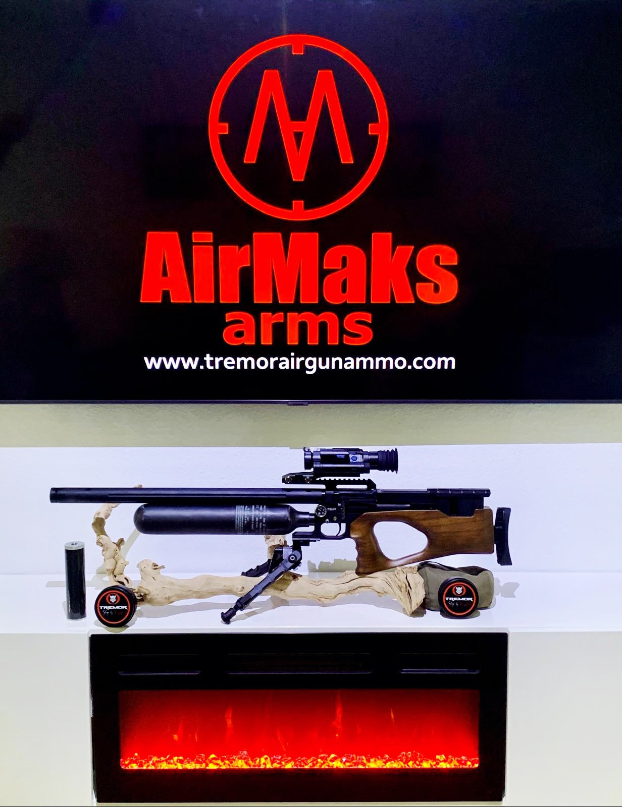 AirMaks Arms KRAIT LITE X HP 7.62 - .30 CALIBER 700CC CARBON FIBER BOTTLE 700MM BARREL