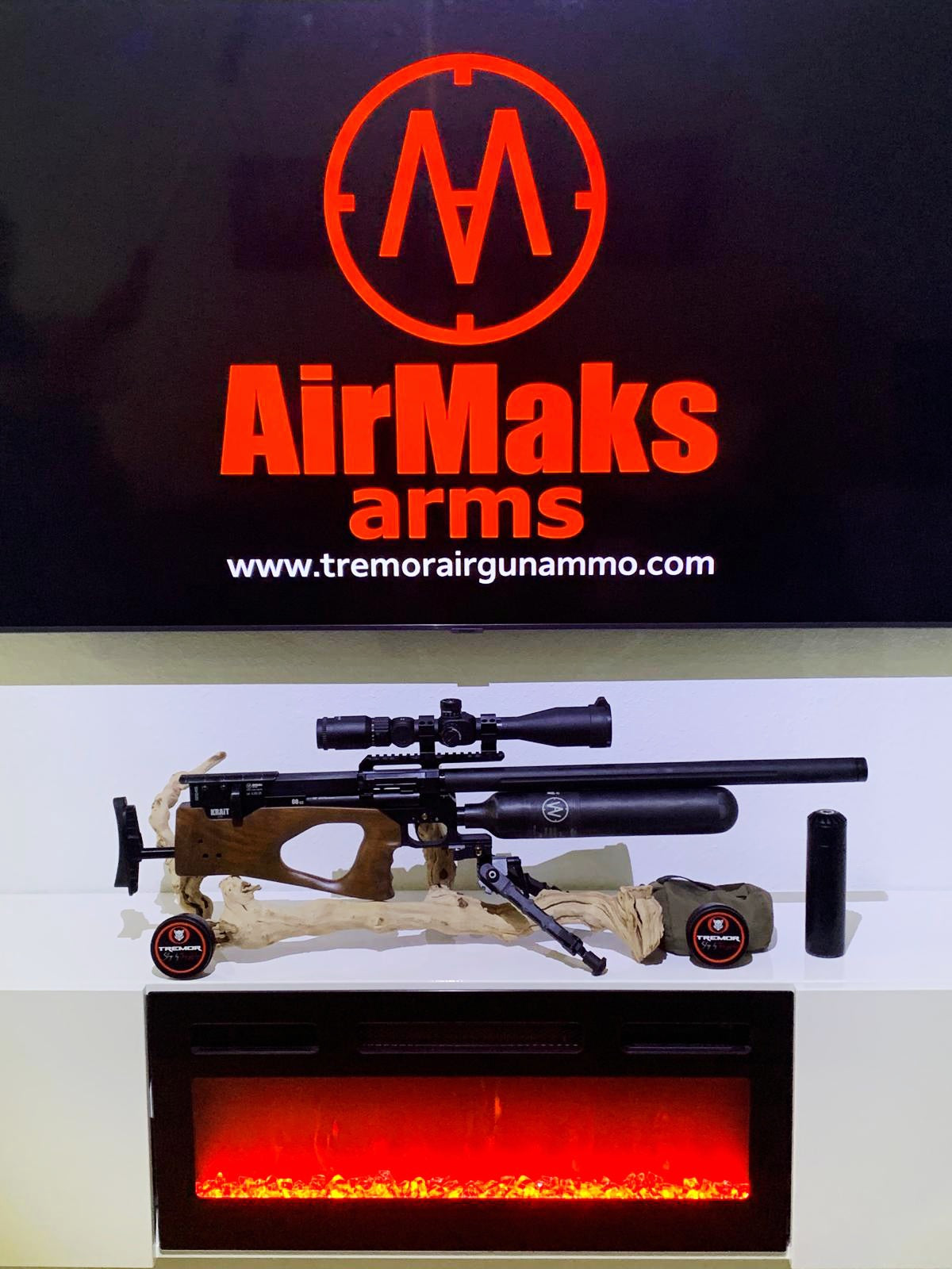 AirMaks KRAIT X LITE HP 6.35 - .25 CALIBER 700mm Barrel 700CC CARBON FIBER BOTTLE